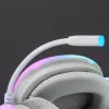 Mars Gaming MH-GLOW biały 360° Full Chroma RGB Flow Headset Noise Cancelling Microphone Ultra-Lightweight Design Memory-Foam Earpads Universal Compatibility