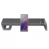 Mars Gaming MGS-ONE Czarny Chroma RGB Podstawka pod monitor regulowany rozmiar Uchwyt na smartfon i tablet Przedni port USB 2.0