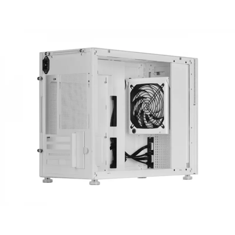 Mars Gaming MC-LCD obudowa Micro ATX mini tower ze szklanym panelem, biała