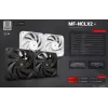 Mars Gaming MF-NCLX2W Wentylator do obudowy komputera 12 cm Biały 2 szt.