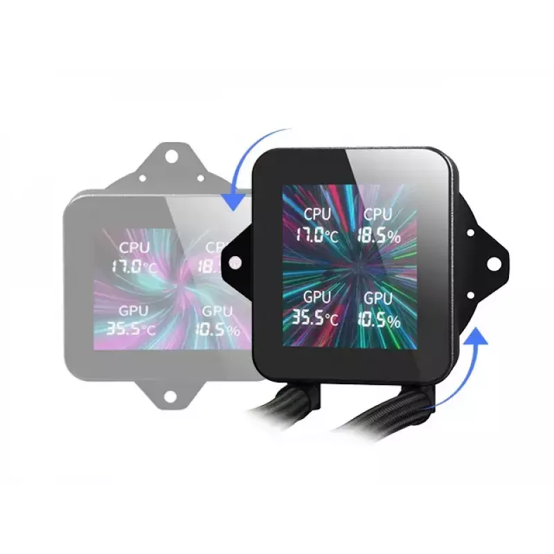 Mars Gaming ML-VISION240W AIO płynny cooler CPU, 240 mm, RGB, biały