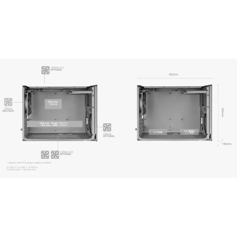 Obudowa komputerowa Mars Gaming MCXPSW mATX Biała