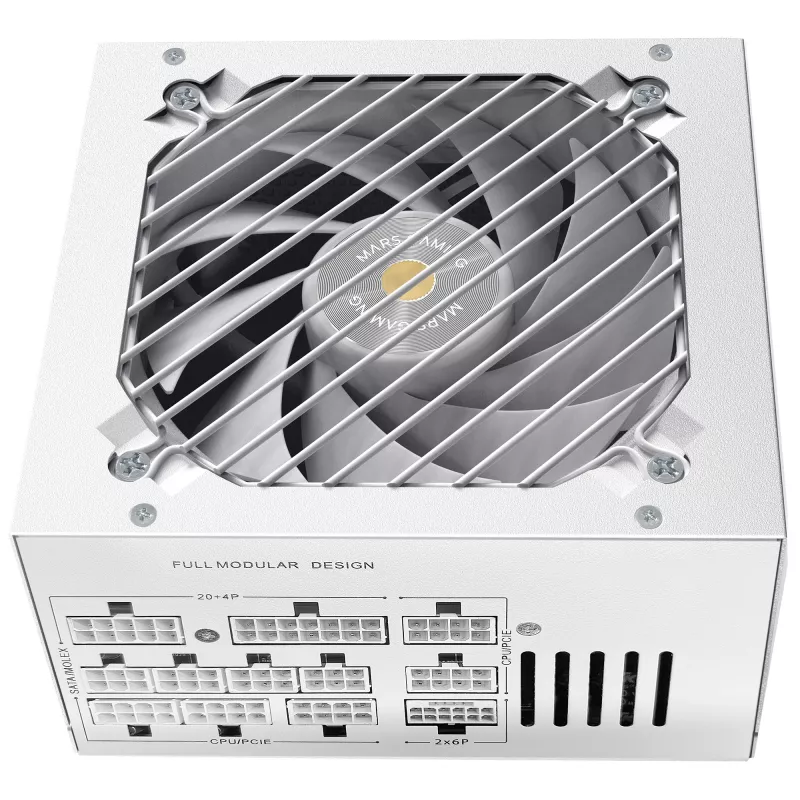 Mars Gaming MPB1000PSIW zasilacz 1000 W 24-pin ATX ATX Biały