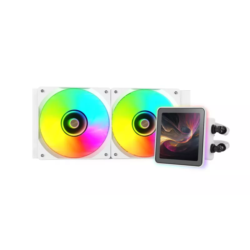 Mars Gaming ML-VISIONPRO240W Chłodzenie cieczą typu all-in-one do procesora 12 cm Biały 1 szt.
