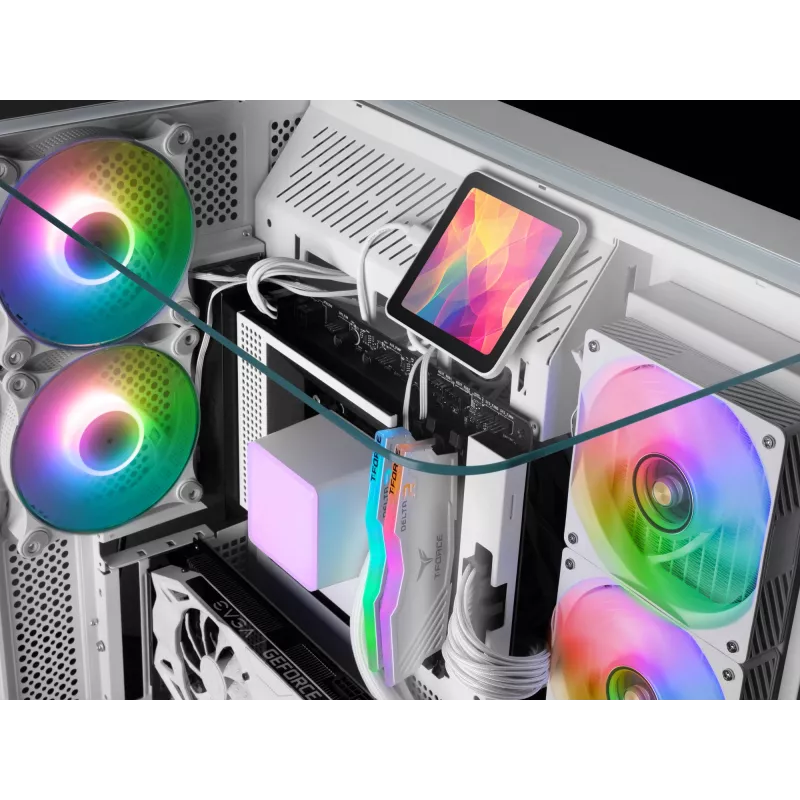 Mars Gaming ML-VISIONPRO240W Chłodzenie cieczą typu all-in-one do procesora 12 cm Biały 1 szt.