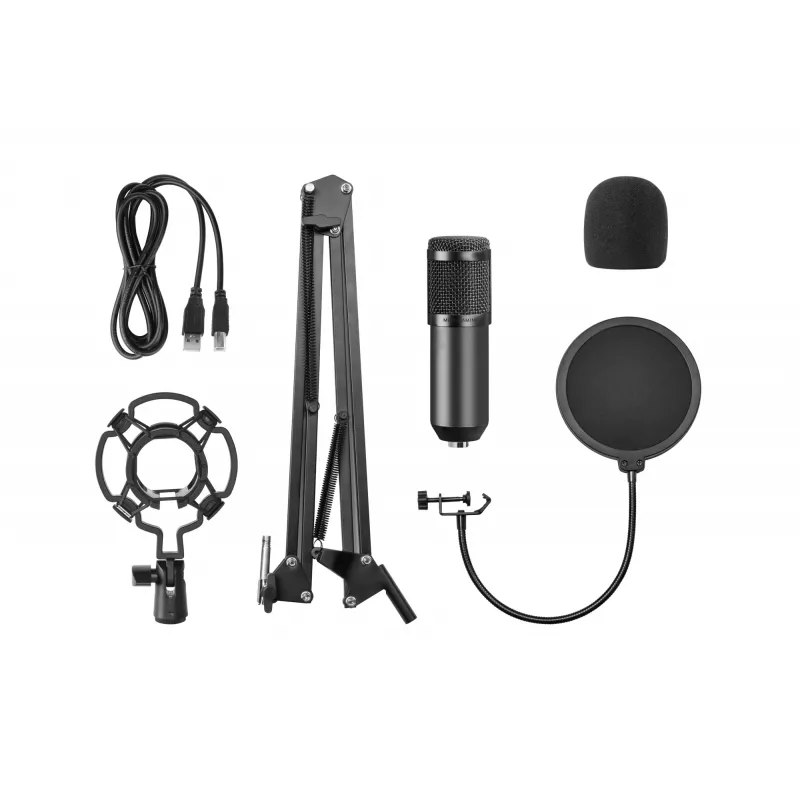 Mars Gaming Ultra-high Definition Microphone for Streamings Czarny