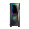 Mars Gaming MC777, Obudowa komputera ATX, Oświetlenie ARGB, Czarna, PC, Czarny, ATX, micro ATX, Mini-ITX, Niebieski, Zielony, Czerwony, 15,8 cm, 31,8 cm