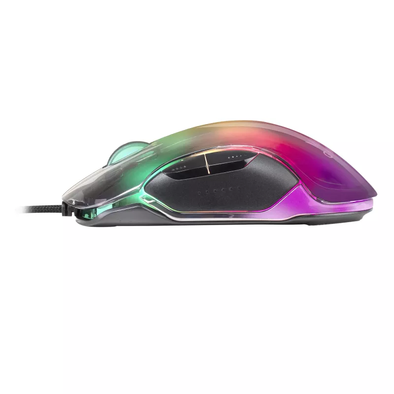Mars Gaming MMGLOW mysz gamingowa RGB Chroma-Glow wykończenie lustrzane 12800 DPI czarna