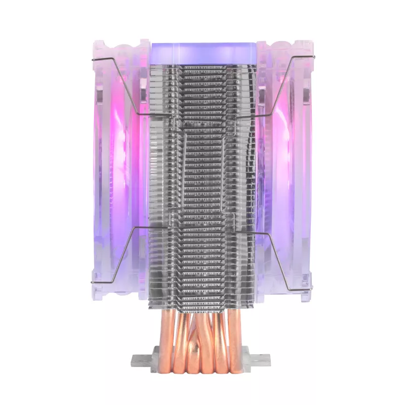 Mars Gaming MCPU66 Triple ARGB Chłodzenie CPU 6 Rurek Cieplnych HCT TDP 220W 2 Wentylatory 12cm