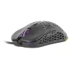 Mars Gaming MM55 Czarna Mysz Gamingowa RGB Chroma Ultra-lekka 55g 12800 DPI Przełączniki Mechaniczne HUANO
