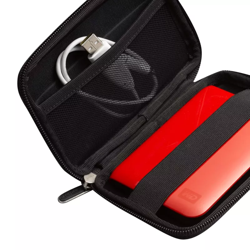 Case Logic etui na przenośny dysk twardy, etui typu sleeve, EVA (kopolimer etylenu i octanu winylu), czarny, dowolna marka, odporny na kurz, odporny na zarysowania, 102 mm