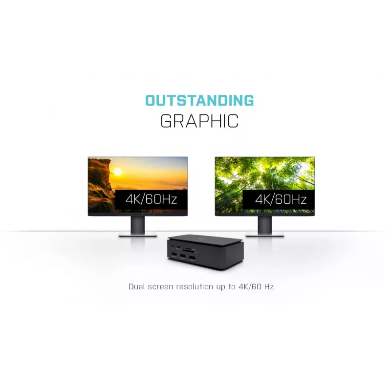 i-tec Metal USB4 Stacja dokująca Dual 4K HDMI DP z Power Delivery 80 W + Ładowarka uniwersalna 100 W