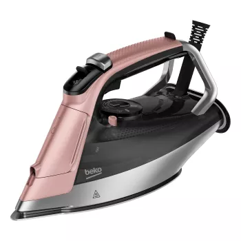 Żelazko Beko SIM8130P Żelazko parowe SoftGlide 3000 W Różowe, Białe