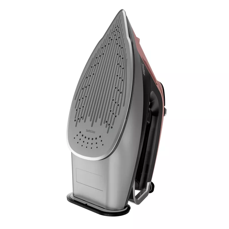 Żelazko Beko SIM8130P Żelazko parowe SoftGlide 3000 W Różowe, Białe