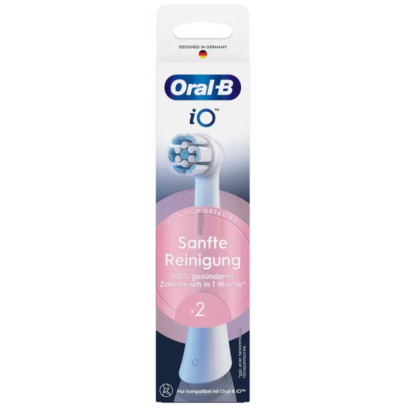 Końcówki wymienne do szczoteczki elektrycznej Oral-B iO Gentle Cleaning biały, 2 szt.