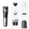 Trymer do brody BRAUN BeardTrimmer 9 80789785, 20 stopni długości, 0,5–20 mm, AC/bateria, Wet & Dry, szary
