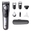 Trymer do brody BRAUN BeardTrimmer 9 80789785, 20 stopni długości, 0,5–20 mm, AC/bateria, Wet & Dry, szary
