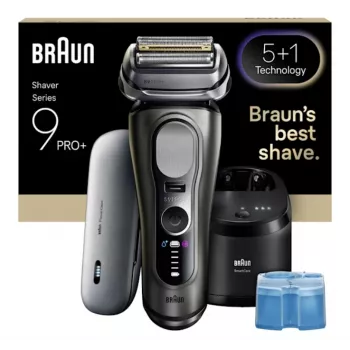 Golarka foliowa Braun Series 9 Pro+ 9675cc szaro-srebrna stal nierdzewna