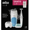Braun Silk-épil 5 810 + Gillette Venus Trymer 28 pęset niebieski, biały