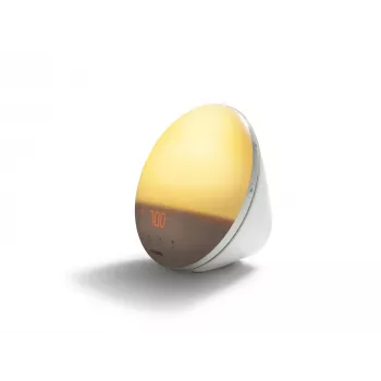 Budzik świetlny Philips SmartSleep HF3531/01 — Symulacja wschodu słońca LED, 300 lx, 7 dźwięków, drzemka 9 min