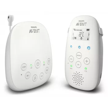 Philips AVENT SCD713/26 elektroniczna niania z obrazem 330 m Szary, Biały