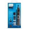 Trymer do nosa Philips 5000 NT5650/16 — zasilany bateriami, AA, wodoodporny, ostrza ze stali nierdzewnej, 3 nasadki grzebieniowe, pokrowiec podróżny