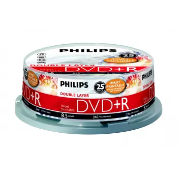 Philips DVD+R DR8I2B25F/00, 25 szt., 8,5 GB