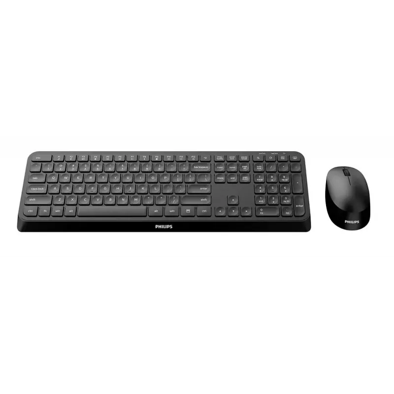 Philips 3000 series SPT6307B/31 klawiatura Mysz w zestawie Uniwersalna RF Bezprzewodowa QWERTY Angielski Czarny