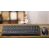 Philips 3000 series SPT6307B/31 klawiatura Mysz w zestawie Uniwersalna RF Bezprzewodowa QWERTY Angielski Czarny