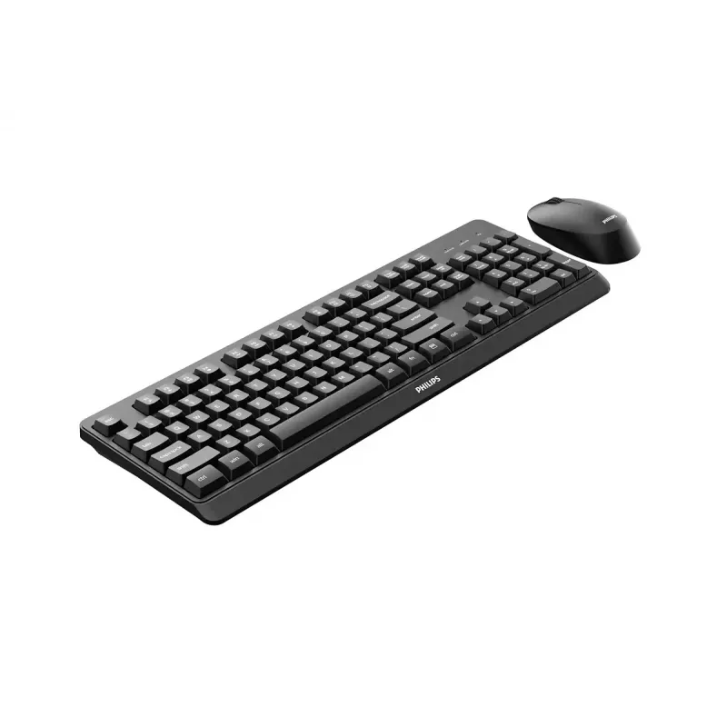 Philips serii 3000 SPT6307BL/00 klawiatura Mysz w zestawie Biurowa RF Bezprzewodowa Czarna