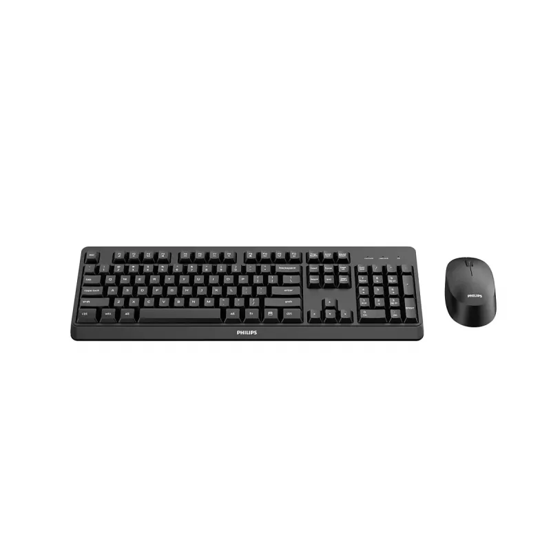 Philips serii 3000 SPT6307BL/00 klawiatura Mysz w zestawie Biurowa RF Bezprzewodowa Czarna