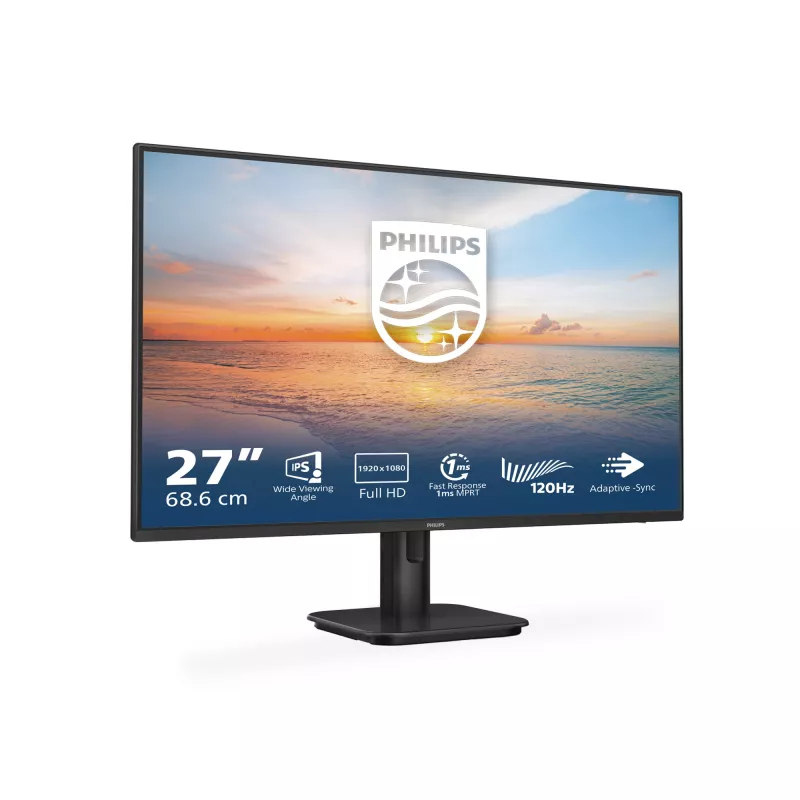 Philips serii 1000 27E1N1100A/01 monitor komputerowy 68,6 cm (27 cali) 1920 x 1080 pikseli Full HD LCD Czarny