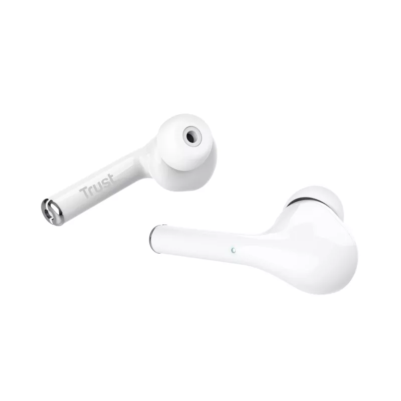 Trust Nika Zestaw słuchawkowy True Wireless Stereo (TWS) Douszne Połączenia/Muzyka Bluetooth Biały