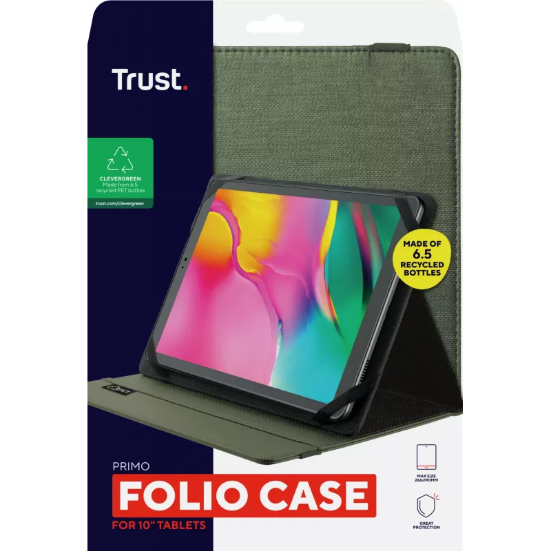 Trust Primo 25,4 cm (10 cali) Folio Zielony