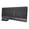 Trust TKM-450 Comfort Bezprzewodowy zestaw klawiatura i mysz, pełnowymiarowa (100%), bezprzewodowa, RF, układ QWERTY, czarna, mysz w zestawie