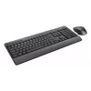 Trust TKM-450 Comfort Bezprzewodowy zestaw klawiatura i mysz, pełnowymiarowa (100%), bezprzewodowa, RF, układ QWERTY, czarna, mysz w zestawie