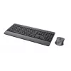 Trust TKM-450 Comfort Bezprzewodowy zestaw klawiatura i mysz, pełnowymiarowa (100%), bezprzewodowa, RF, układ QWERTY, czarna, mysz w zestawie