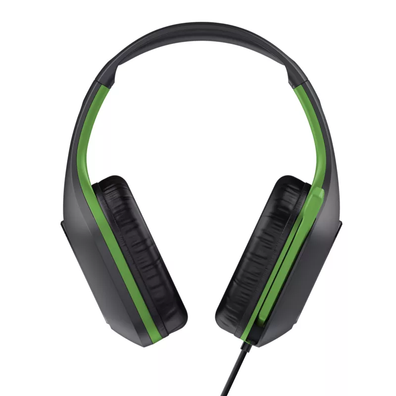 Trust GXT 415X ZIROX Zestaw słuchawkowy Przewodowy Head-band Gaming Czarny, Zielony