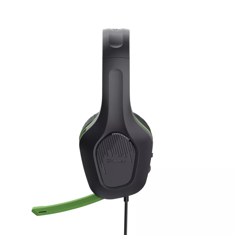 Trust GXT 415X ZIROX Zestaw słuchawkowy Przewodowy Head-band Gaming Czarny, Zielony
