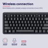 Klawiatura TRUST Ody II pełnowymiarowa bezprzewodowa RF QWERTY nordycka czarna