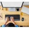 Trust Trezo Klawiatura z myszą Biurowa RF Bezprzewodowa AZERTY Belgijska Czarna