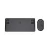 Trust Lyra klawiatura W zestawie mysz Biuro RF Wireless + Bluetooth AZERTY Belgijski Czarny