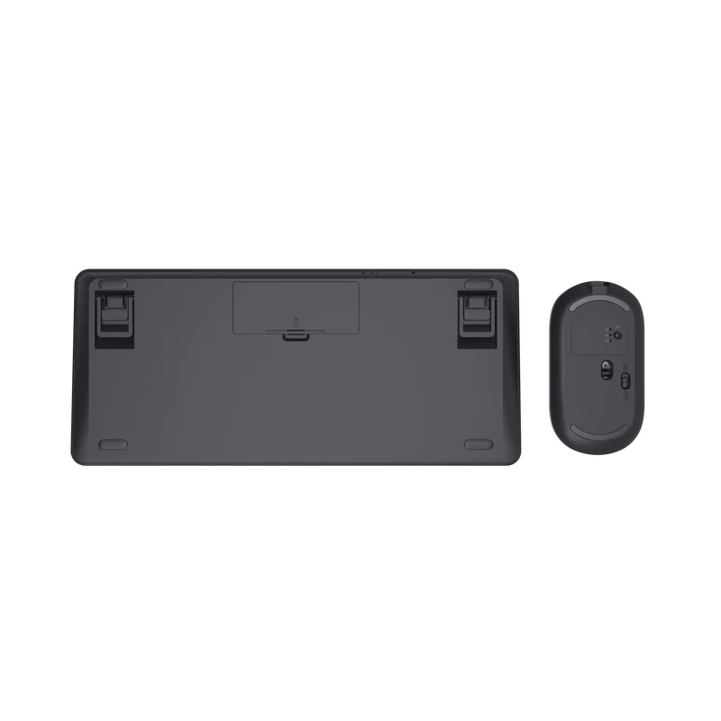 Trust Lyra klawiatura W zestawie mysz Biuro RF Wireless + Bluetooth AZERTY Belgijski Czarny