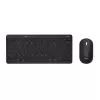 Trust Lyra klawiatura W zestawie mysz Biuro RF Wireless + Bluetooth AZERTY Belgijski Czarny