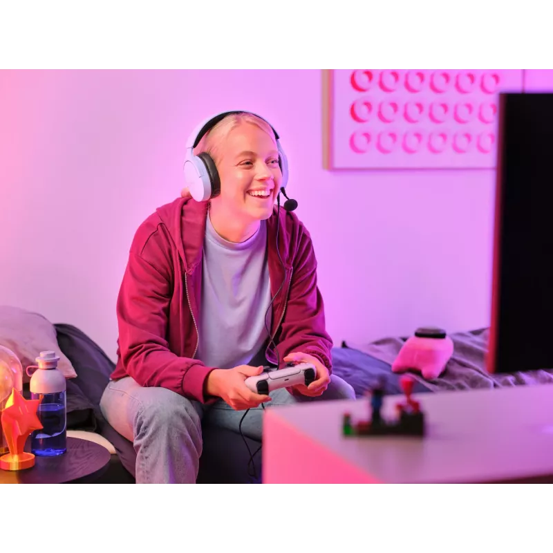 Trust GXT 489P FAYZO Zestaw słuchawkowy Przewodowy Nagłowny Gaming Czarny, Fioletowy
