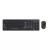 Trust Ody II klawiatura Mysz w zestawie Biurowa RF Wireless AZERTY Belgijska Czarny