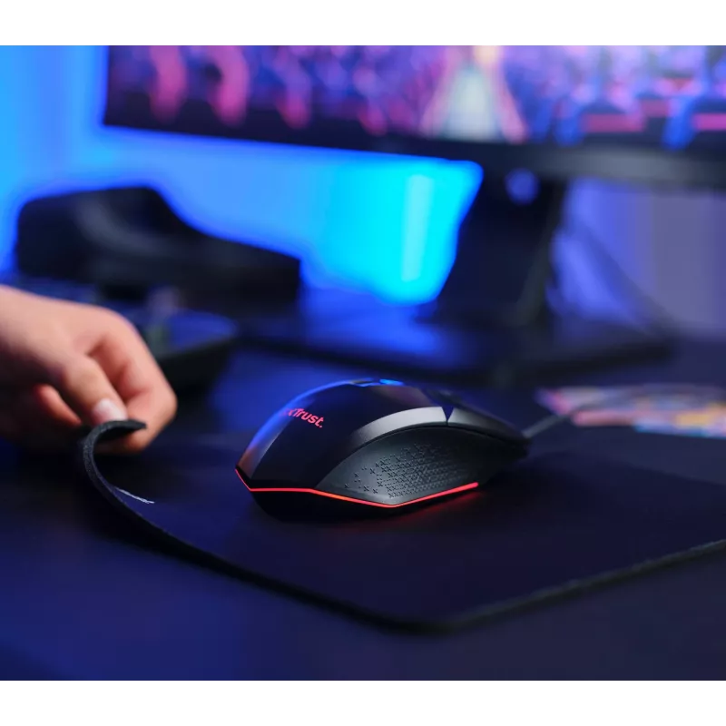 Trust GXT 792 Quadrox klawiatura Mysz w zestawie Gaming USB QWERTY Belgijska Czarna