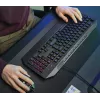 Klawiatura Trust GXT 836 Evocx do gier USB AZERTY belgijska czarna
