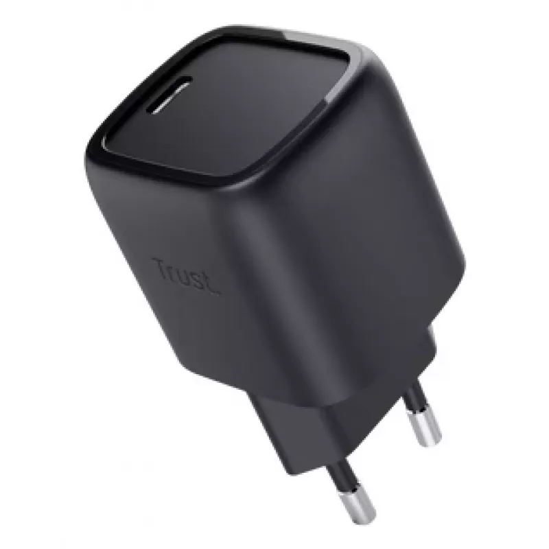 Ładowarka sieciowa Trust Maxo 30W USB-C GaN, szybkie ładowanie, czarna