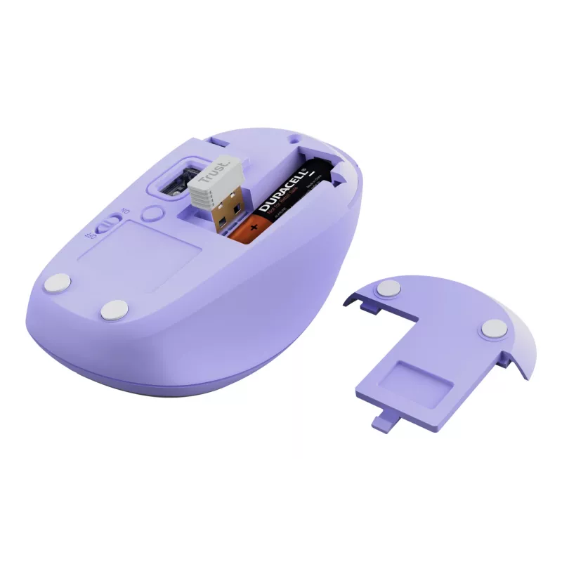 Trust Yvi+ mysz uniwersalna symetryczna RF bezprzewodowa + Bluetooth optyczna 1600 DPI